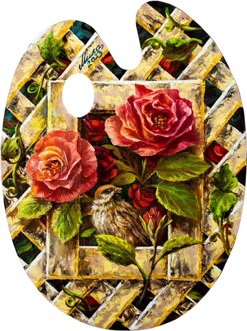 Next: Palette — The garden with the sparrow